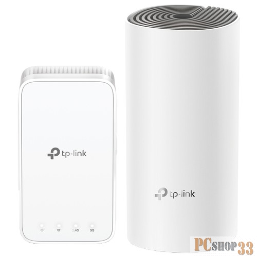 Бесшовный Mesh роутер TP-Link Deco E3 (DECO E3(2-PACK)) AC1200 10/100BASE-TX белый (упак.:2шт)