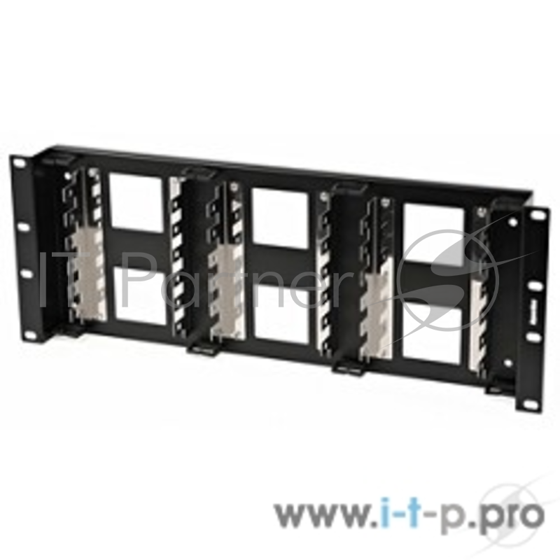 Hyperline KR-19-FRAME-CON-180 Рама 19 для крепления 18 плинтов для телефонии, 4U, углубленная