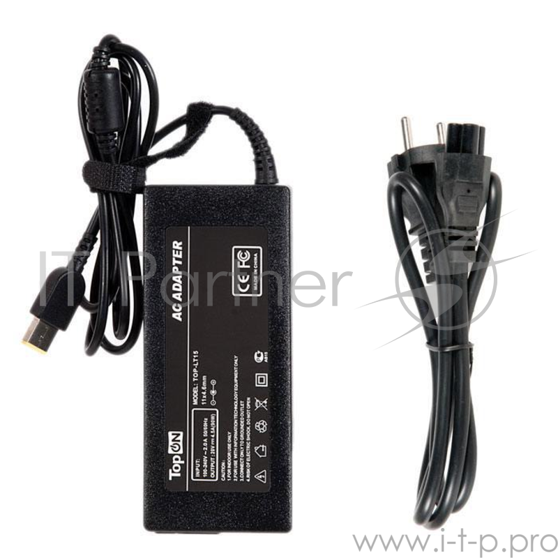 Блок питания Lenovo 20V 4.5A, 90W, прямоугольный с иглой, для G500, G500s, G510, G505s, G700, S210 Touch, ThinkPad X1 Carbon, Yoga Series, Flex 14, Flex 15