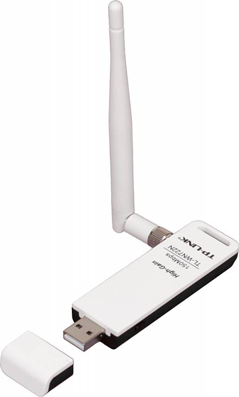 Сетевое оборудование TP-Link TL-WN722N Адаптер 802.11b/g/n, 150Mbps, 4dBi