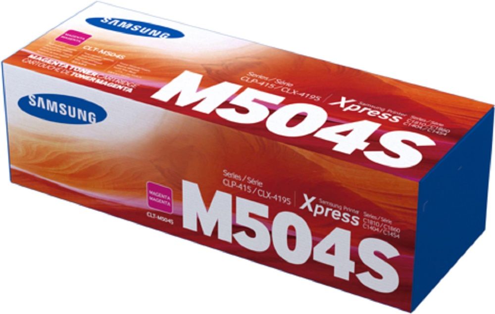 Тонер Картридж SAMSUNG CLT-M504S/ SU294A пурпурный (1800стр.) для Samsung CLP-415/CLX-4195