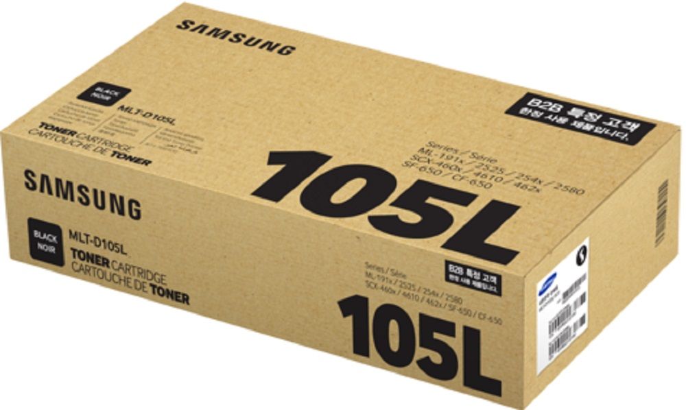 Тонер Картридж SAMSUNG MLT-D105L/ SU768A черный (2500стр.) для Samsung ML-1910/2525/SCX-4600/4623