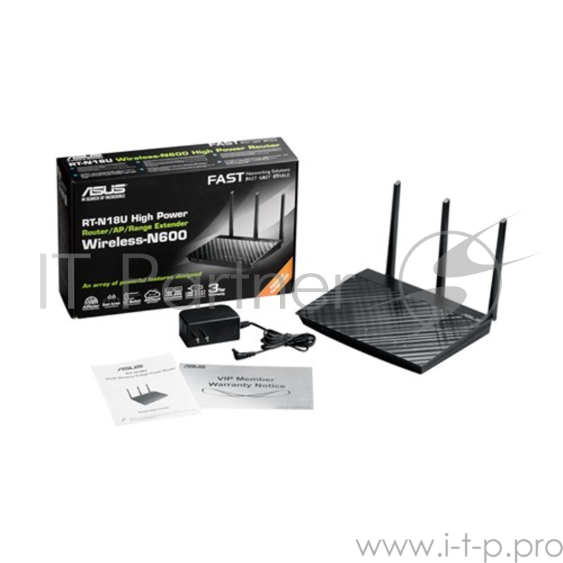 Сетевое оборудование ASUS RT-N18U 802.11n 600Mbps USB3.0 Printer/FTP Server GigaLan