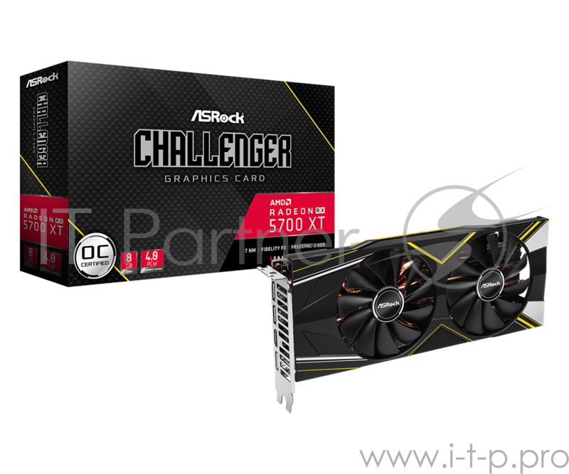 Видеокарта PCIE16 RX 5700 XT 8GB RX5700XT CLD 8GO ASROCK