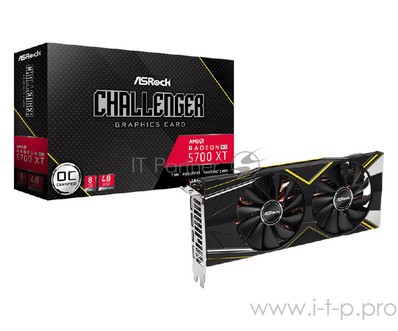 Видеокарта PCIE16 RX 5700 XT 8GB RX5700XT CLD 8GO ASROCK