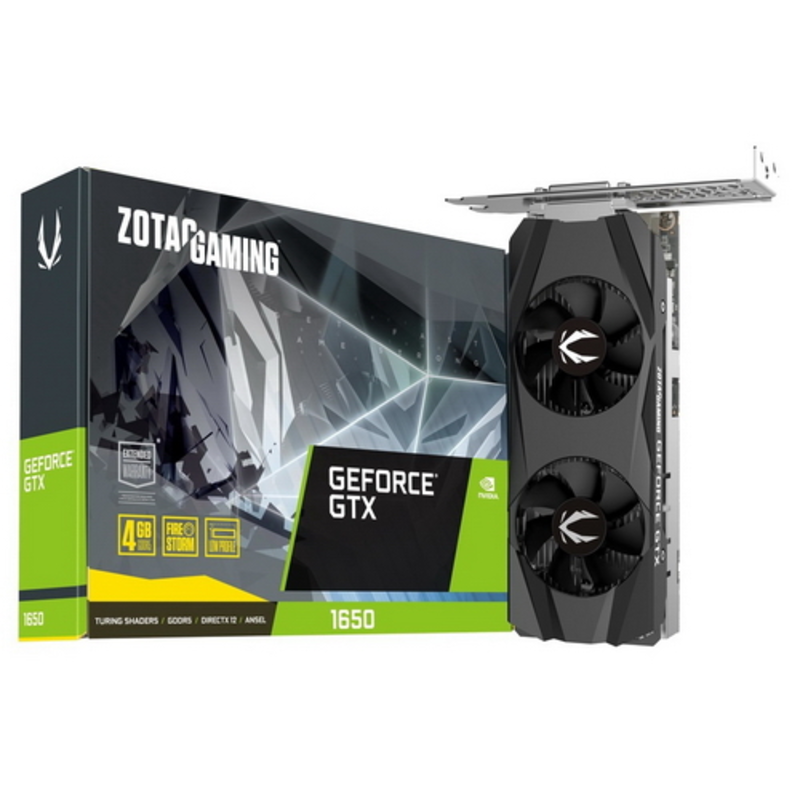 Видеокарта Zotac GTX1650 LP 4GB ZT-T16500H-10L RTL {20}