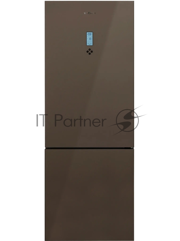 Холодильник Vestfrost VF 492 GLM / Объем: 510 л (255+155). Цвет: коричневое стекло. Дисплей. 1 компрессор (R600a). Класс энергопотребления A+. Размеры (ВхШхГ), см: 192х70х71,2. No Frost.