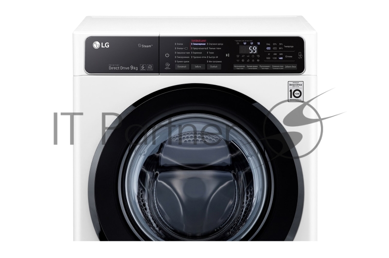 Стиральная машина LG F4H5VS6W / 9 кг. Прямой привод (Direct Drive)- 6 движений заботы (6 motion)- Smart Diagnosis- Обработка паром (Steam)- Система бесконтактной (NFC) диагностики Tag On - Сенсорная панель