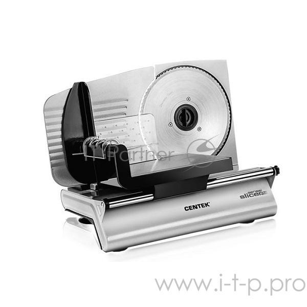 Ломтерезка Centek CT-1380, 150 Вт, толщина нарезки 3-15мм, держатель крайнего ломтика