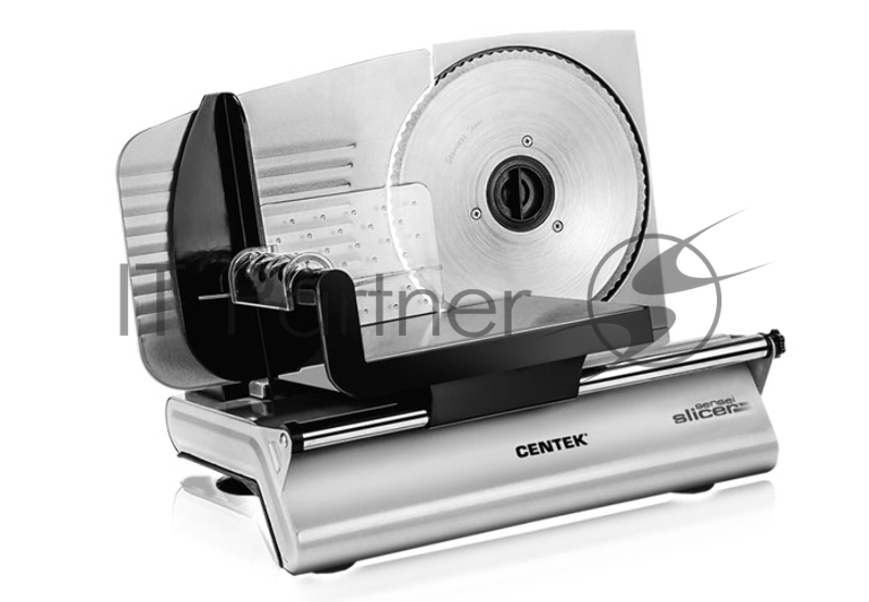 Ломтерезка Centek CT-1380, 150 Вт, толщина нарезки 3-15мм, держатель крайнего ломтика