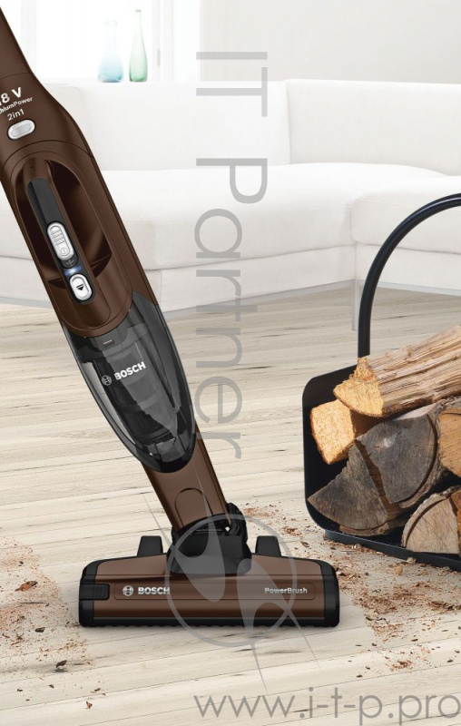Пылесос ручной Bosch BBH218LTD коричневый