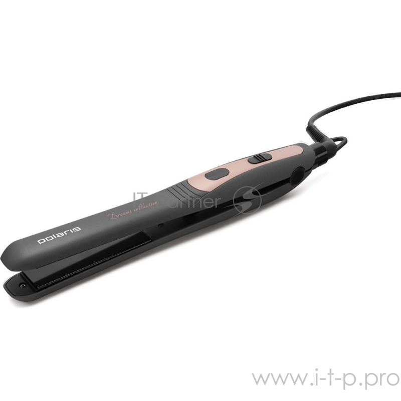 POLARIS PHS2190K маренго/розовый Щипцы для выпрямления и завивки 2 в 1