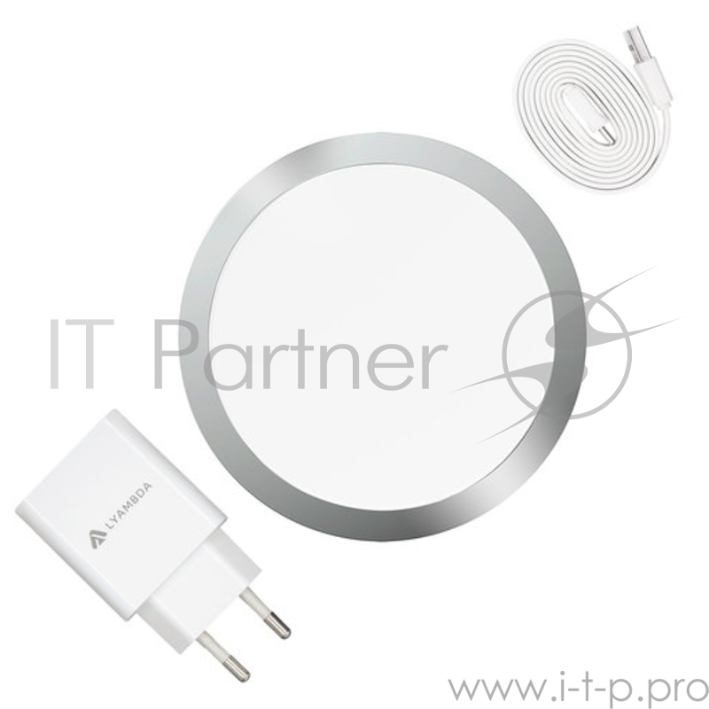 Lyambda Беспроводное зарядное устройство LNT1-WT. Цвет белый