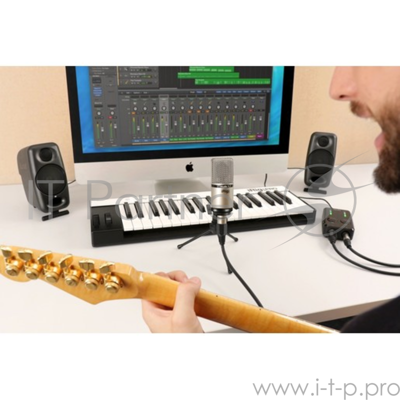 Микрофон IK Multimedia iRig Mic Studio XLR студийный конденсаторный для работы с устройствами на базе iOS, Android, Mac/PC