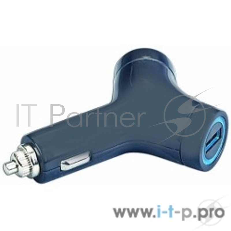 Аксессуар Gembird Адаптер питания MP3A-UC-CAR5 12V-5V 2-USB 2A, черный(MP3A-UC-CAR5)