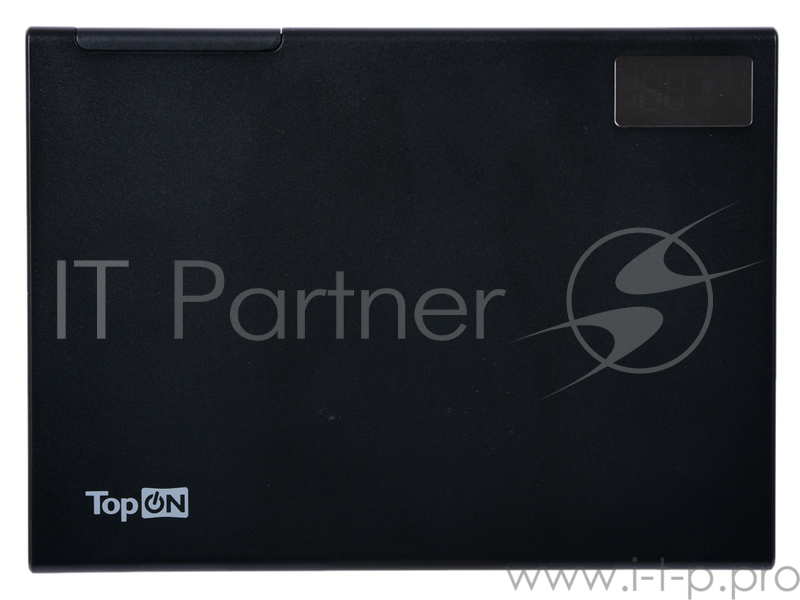 Внешний аккумулятор TopON TOP-MAX2 30000мАч, QC3.0, Экран, . В комплекте Type-C - Type-C, Type-C - USB A, MicroUSB - USB A, Цвет черный