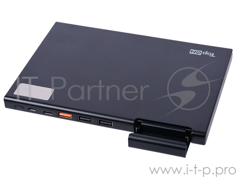 Внешний аккумулятор TopON TOP-MAX2 30000мАч, QC3.0, Экран, . В комплекте Type-C - Type-C, Type-C - USB A, MicroUSB - USB A, Цвет черный