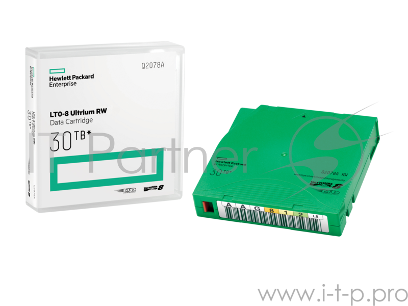 Картриджи HPE LTO-8 30TB RW Non Cust Lbl 20 Crtg