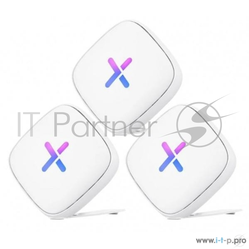 Zyxel Набор из трех Mesh Wi-Fi машрутизатор Zyxel Multy U (WSR30), AC2100, AC Wave2, MU-MIMO, 802.11a/b/g/n/ac (300+866+866 Мбит/с), 6 антенн, 1xWAN GE, 1xLAN GE, BLE 4.1, поддержка Amazon Alexa