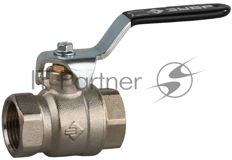 Кран шаровой Зубр 4-51320-C-3/4 3/4 полнопроход. мама-мама, ручка, хром.лат