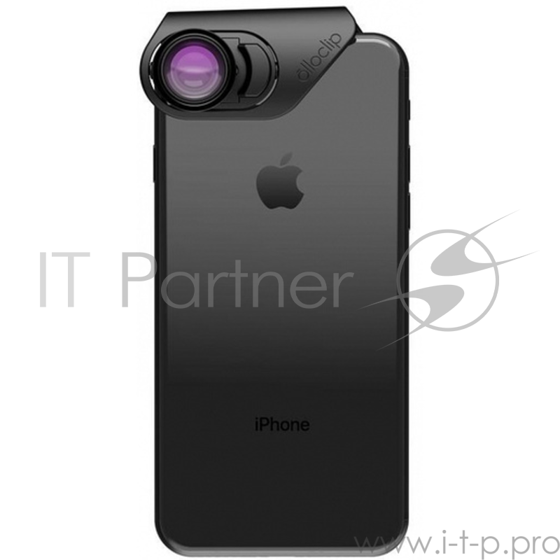 Объектив Olloclip Macro 7x + Macro 14x для iPhone 8/7, 8/7 Plus. Цвет: линза черный, крепление черный.