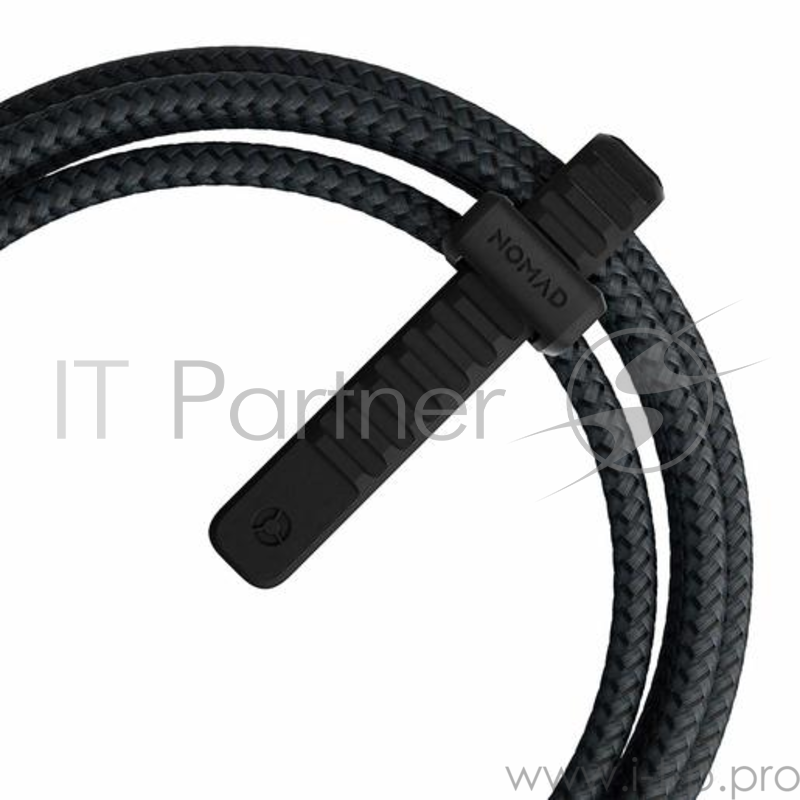 Кабель Nomad Universal Cable Kevlar 3 in 1. Основной кабель Type-C to Type-C, переходники USB-A, Micro USB. Материал кевлар. Длина 1.5 м. Цвет чёрный.