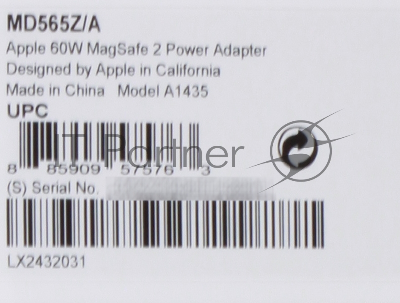 Аксессуар MD565Z/A Apple MagSafe 2 Power Adapter - 60W (MacBook Pro 13-inch with Retina display)