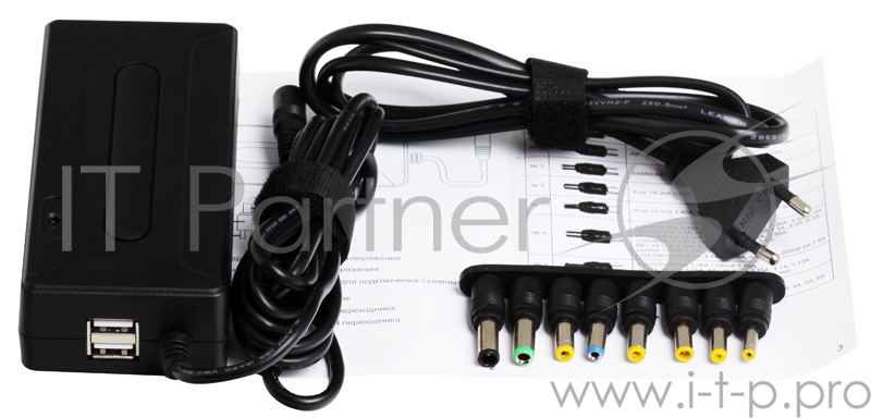 Аксессуар к ноутбуку GINZZU GA-1090U {Адаптер питания GA-1090U Universal 2 USB 90 W}