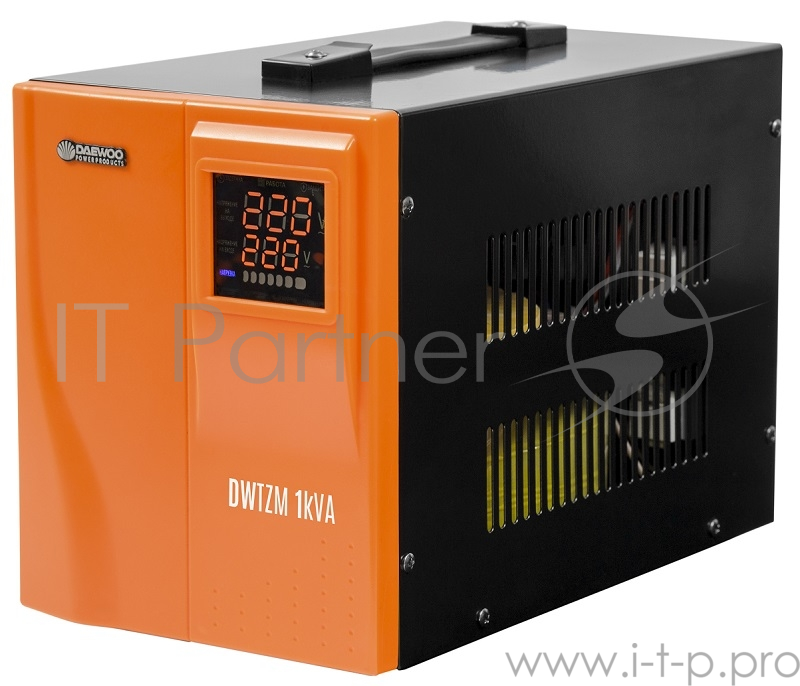 Стабилизатор напряжения DAEWOO DW-TZM1kVA 1кВт 140-270В 20мс кпд 95% защита от кз/помех 2х220В