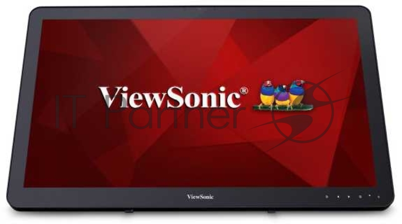 Монитор Viewsonic 23.6 TD2430 Touch VA LED, 1920x1080, 10ms, 250cd/m2, 50Mln:1, 178°/178°, VGA, HDMI, DP, USB*2, колонки, Tilt, VESA(100x100), Black
