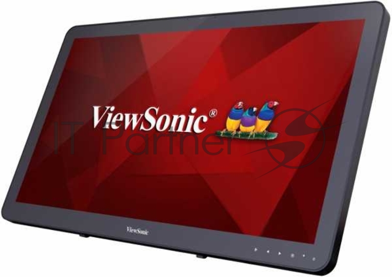 Монитор Viewsonic 23.6 TD2430 Touch VA LED, 1920x1080, 10ms, 250cd/m2, 50Mln:1, 178°/178°, VGA, HDMI, DP, USB*2, колонки, Tilt, VESA(100x100), Black