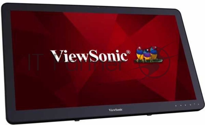 Монитор Viewsonic 23.6 TD2430 Touch VA LED, 1920x1080, 10ms, 250cd/m2, 50Mln:1, 178°/178°, VGA, HDMI, DP, USB*2, колонки, Tilt, VESA(100x100), Black