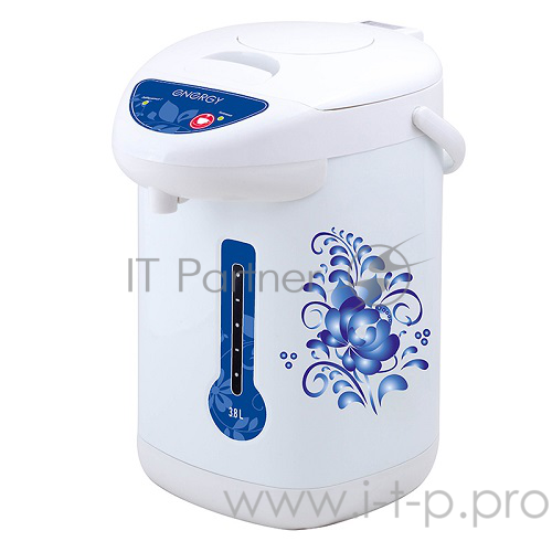 Термопот ENERGY TP-602, 280026 синие цветы, 750 Вт, 3,8 л (в уп. 6 шт)
