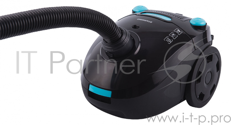 Пылесос Starwind SCB1112 1600Вт черный/голубой