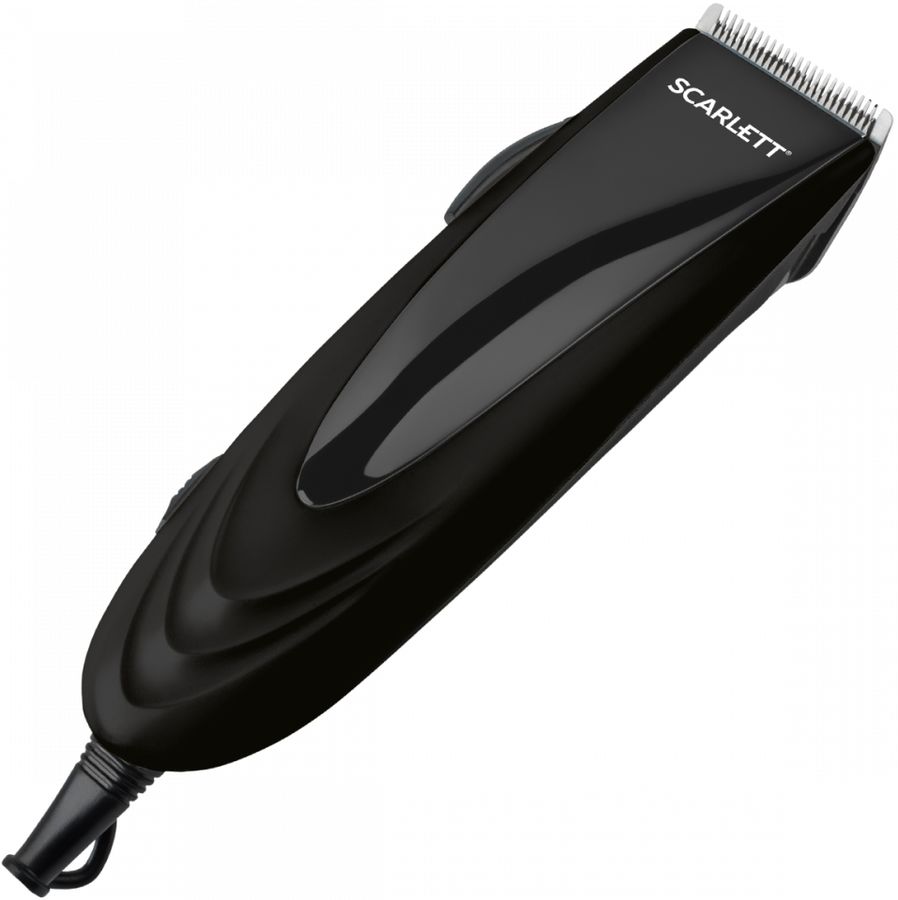 Машинка для стрижки Scarlett SC - HC63C42 черный 7Вт (насадок в компл:4шт)