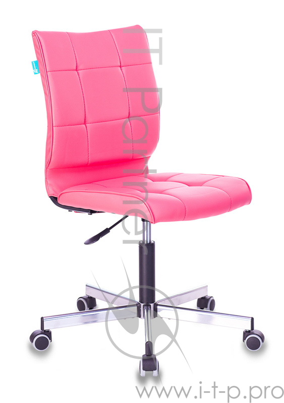 Кресло Бюрократ CH-330M/PINK без подлокотников розовый искусственная кожа крестовина металл
