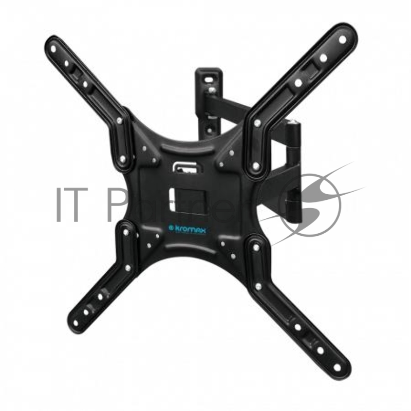 Кронштейн для телевизора Kromax DIX-25 черный 24-55 макс.20кг настенный поворотно-выдвижной и наклонный