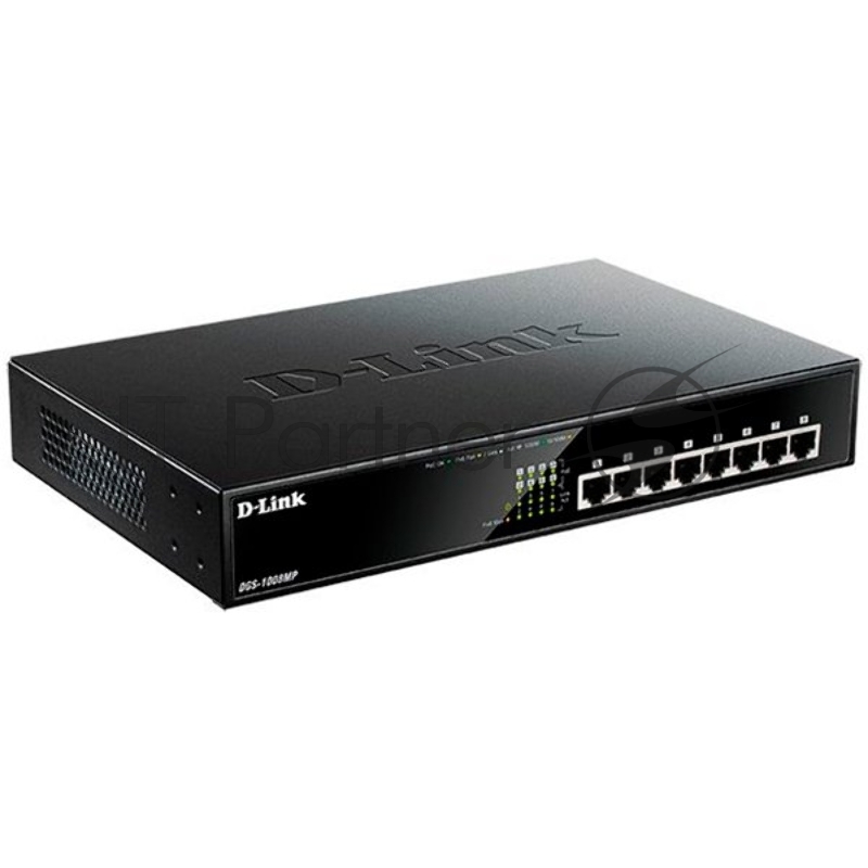Коммутатор D-Link DGS-1008MP/B1A 8G 8PoE 125W неуправляемый