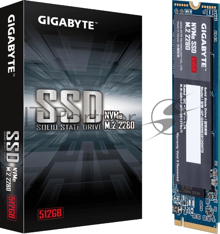 M.2 2280 512GB Gigabyte Client SSD GP-GSM2NE3512GNTD PCIe Gen3x4 with NVMe, 1700/1550, IOPS 270/340K, MTBF 1.5M, 3D TLC, 800TBW, NVMe 1.3, RTL
