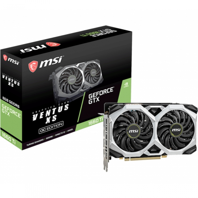 Видеокарта MSI GTX 1660 Ti VENTUS XS 6G OCV1
