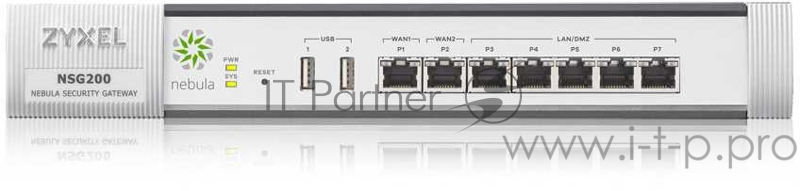Межсетевой экран ZYXEL NSG200-ZZ0102F NSG200 Nebula Cloud Managed Security Gateway (Dual WAN)
