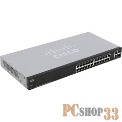 Сетевое оборудование Cisco SB SF220-24-K9-EU Коммутатор 24-Port 10/100 Smart Plus Switch