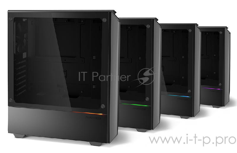 Корпус PHANTEKS Eclipse P300 Tempered Glass, Black, RGB LED иллюминация, цельнометалический, Mid-Tower