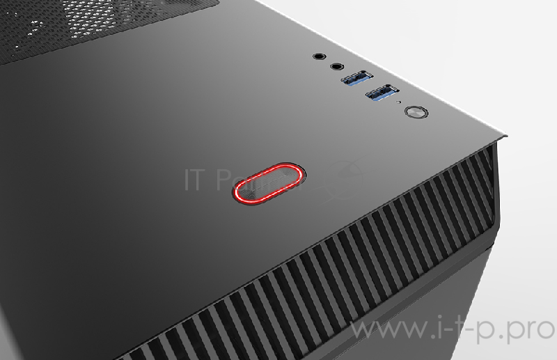 Корпус PHANTEKS Eclipse P300 Tempered Glass, Black, RGB LED иллюминация, цельнометалический, Mid-Tower