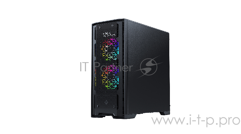 Корпус MetallicGear NEO G Black, ARGB LED Fans, фронтальная и боковая панели Tempered Glass, Mid-Tower