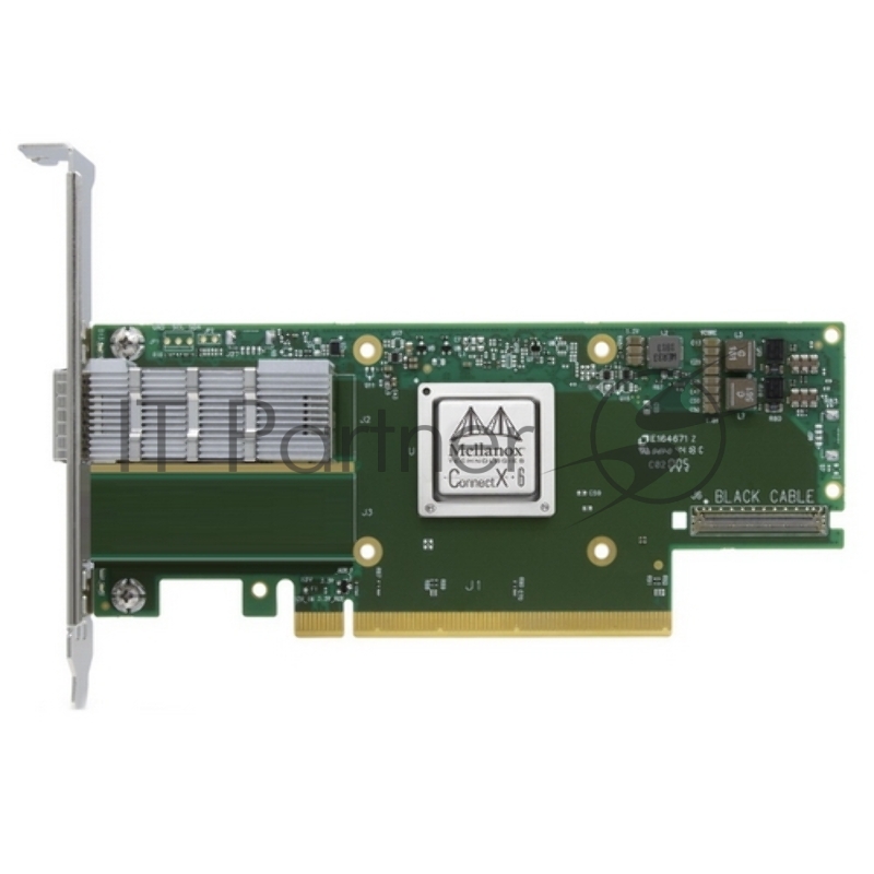 Адаптер Infiniband ConnectX®-6 VPI adapter card, HDR IB (200Gb/s) and 200GbE, single-port QSFP56, PCIe4.0 x16, tall bracket