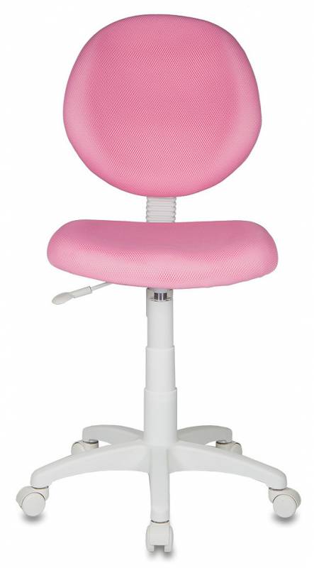 Кресло детское Бюрократ KD-W6/TW-13A розовый TW-13A (пластик белый)