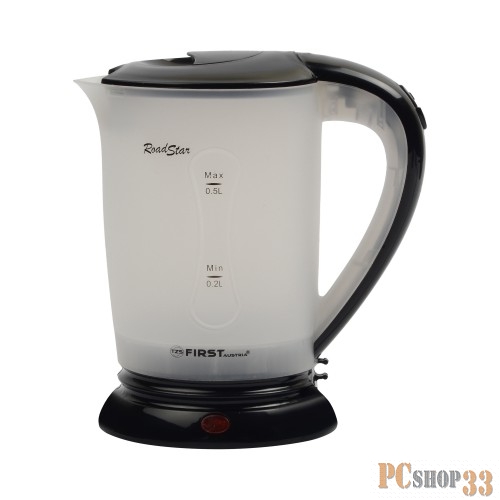 Чайник дорожный FIRS FA-5425-2-BA, пластиковый, дисковый, 0.5 л, 2 чашки