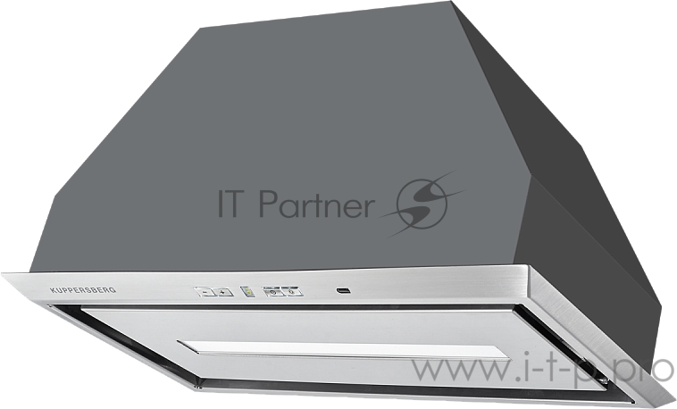 Встраиваемая вытяжка Kuppersberg INBOX 54 X, ширина 54 см, отвод/рециркуляция, 1000 м3/час, управление Soft Touch, 4 скорости, светодиодное освещение 1х13 Вт, металлические жироулавливающие фильтры, угольный фильтр (опция), цвет нержавеющая сталь