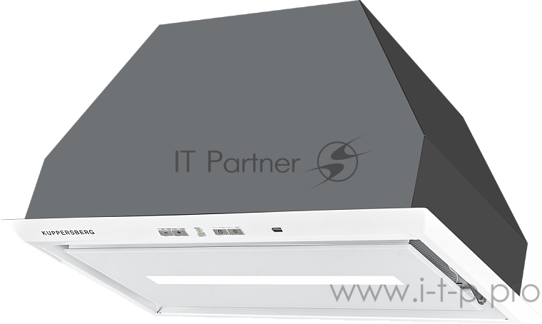 Встраиваемая вытяжка Kuppersberg INBOX 54 W, ширина 54 см, отвод/рециркуляция, 1000 м3/час, управление Soft Touch, 4 скорости, светодиодное освещение 1х13 Вт, металлические жироулавливающие фильтры, угольный фильтр (опция), цвет белый